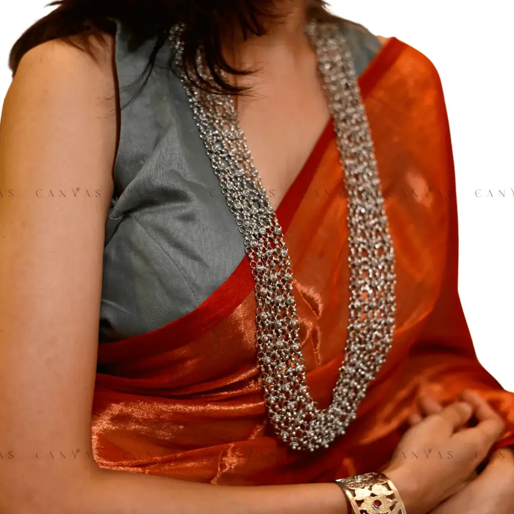 Gajra Neckpiece - Silver