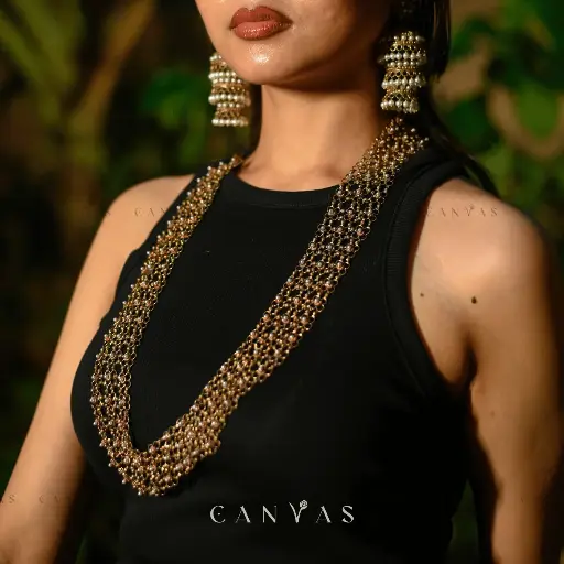 [CJ-0009] Gajra Neckpiece - Brass